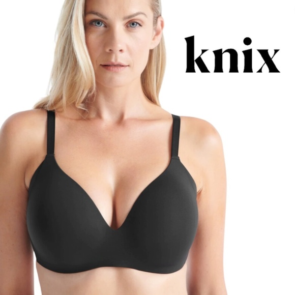 knix NWT WingWoman Contour Bra - Black - Size 6 - Picture 1 of 17